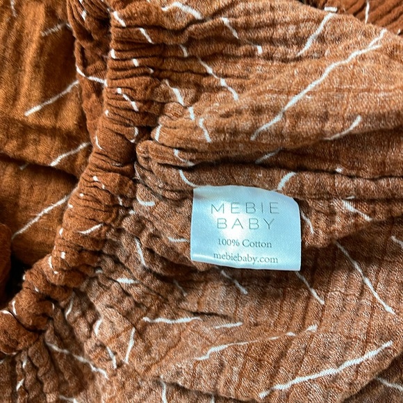 Crib Sheet Rust Mudcloth 100% Cotton Muslin - Picture 3 of 4